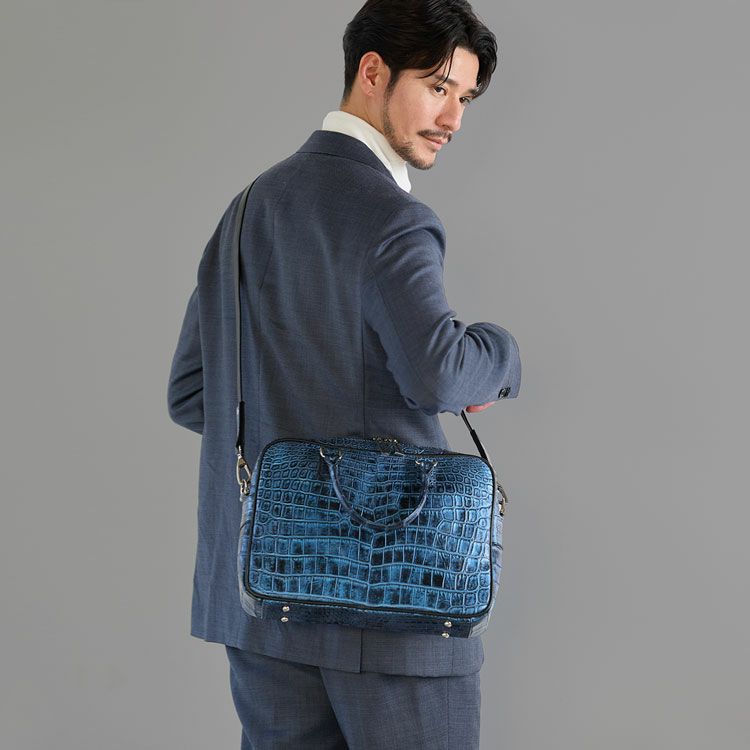 クロコダイル日本製2wayビジネスバッグ