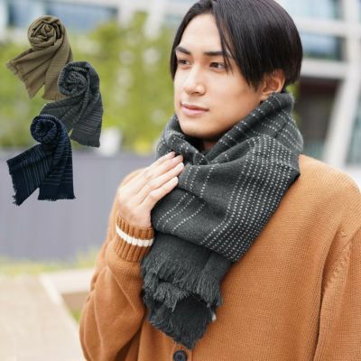 ニット帽 イタリア 糸 ぽんぽん 付き 帽子 メンズ 7F