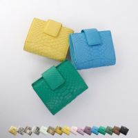 ダイヤモンドパイソン二つ折り財布メンズ