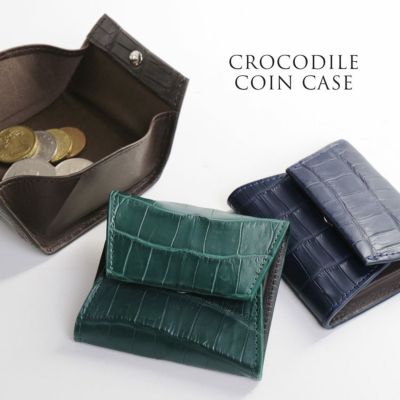 j-whiteクロコダイル 小銭入れ マット加工 sankyo shokai [5%offクーポン]クロコダイル 小さい財布 財布
