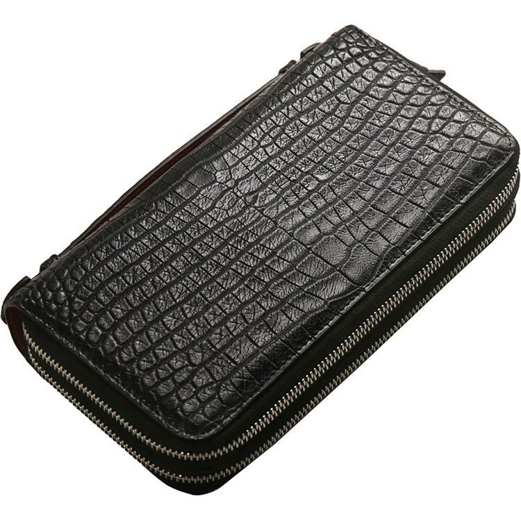 クロコダイル オーガナイザー クラッチバッグ メンズ 長財布 4FA