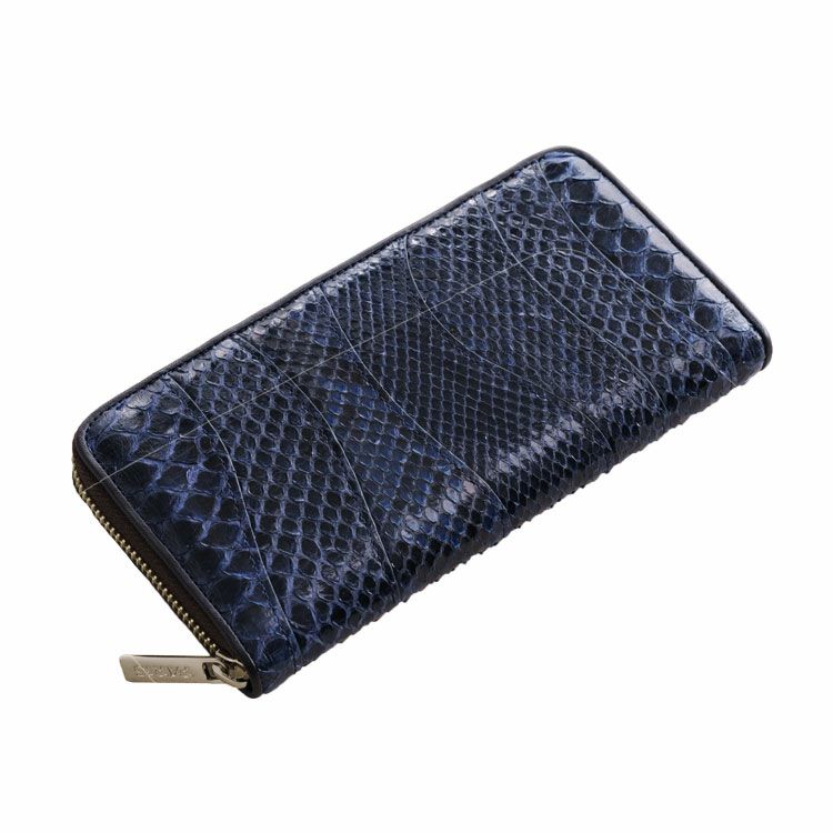 【新品】ダイヤモンドパイソンラウンドファスナー長財布 シャイニング加工ナチュラル ダイヤモンド パイソン 長財布 シャイニング加工 ラウンド
