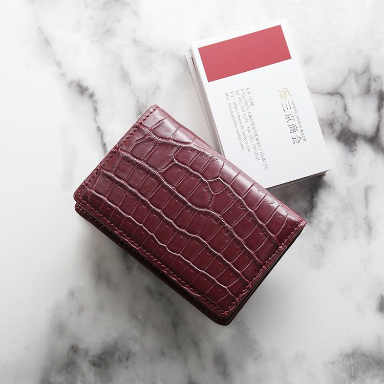 ガウディ マット クロコダイル 無双名刺入れ ガウディ マット