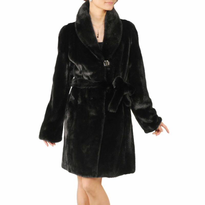 ブラックミンク コート 7F