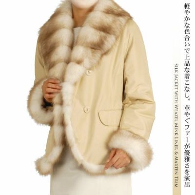 レディース-高級毛皮-裏地が毛皮のジャケット・コート｜毛皮の