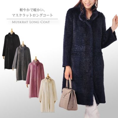 新品♡三京商会 ダブルフェイスレザーロングコート ラビット ラクーン 高級毛皮 新品♡三京商会 ダブルフェイスレザーロングコート ラビット