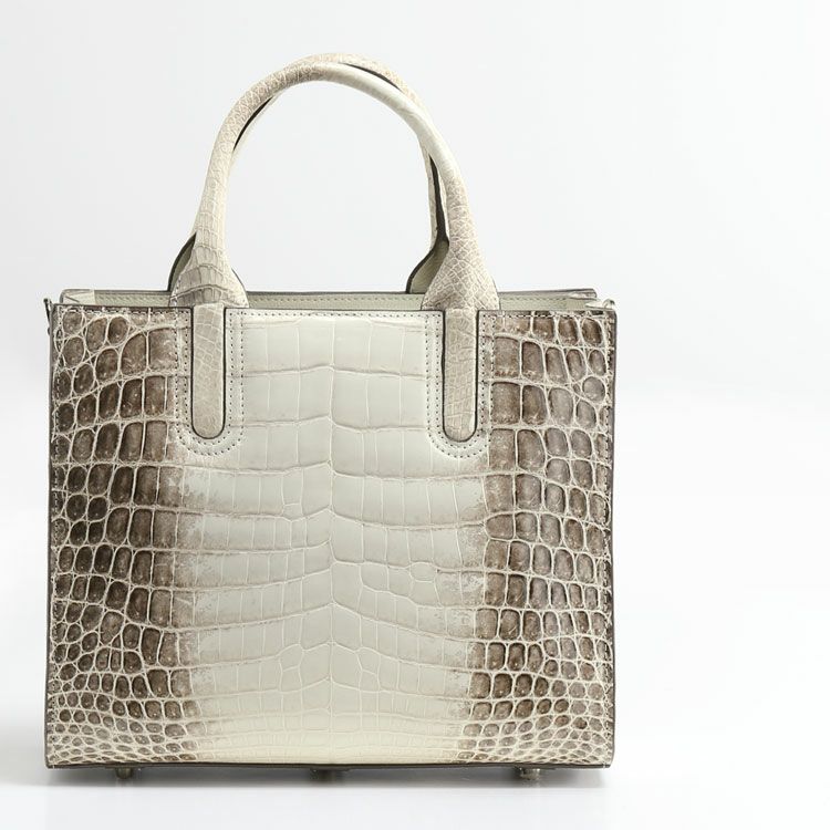ヒマラヤクロコダイルハンドバッグセンター取りシャイニング