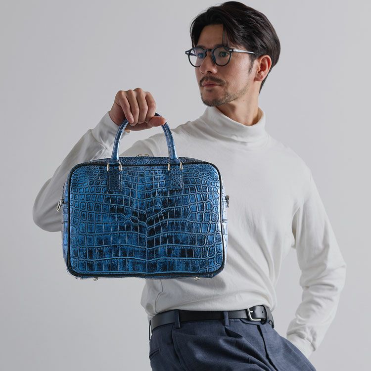 クロコダイル日本製2wayビジネスバッグ