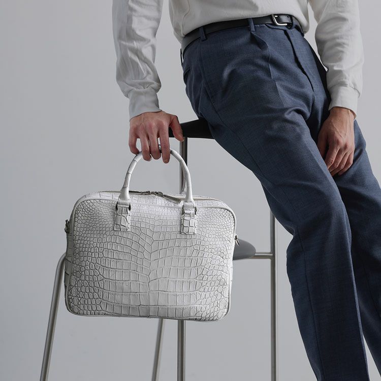 クロコダイル日本製2wayビジネスバッグ