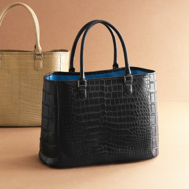 レディース-バッグ-マットクロコダイル-トートバッグ｜クロコダイル 