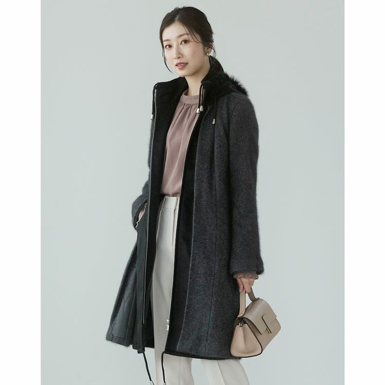 美品❗️ミンクファー ✖️ピュアカシミヤ100 ニットコート 楽天市場】【5%offクーポン】ミンク カシミヤ スタンドカラー ロング