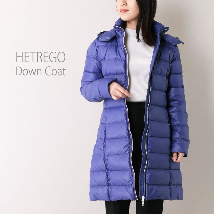 HETREGO(エトレゴ) ダウン コート フード付き レディース 