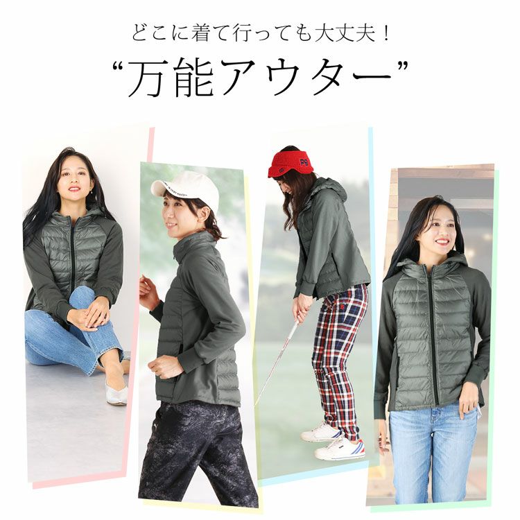 ダウン 80% パーカー レディース ダウンジャケット フード付き 5F