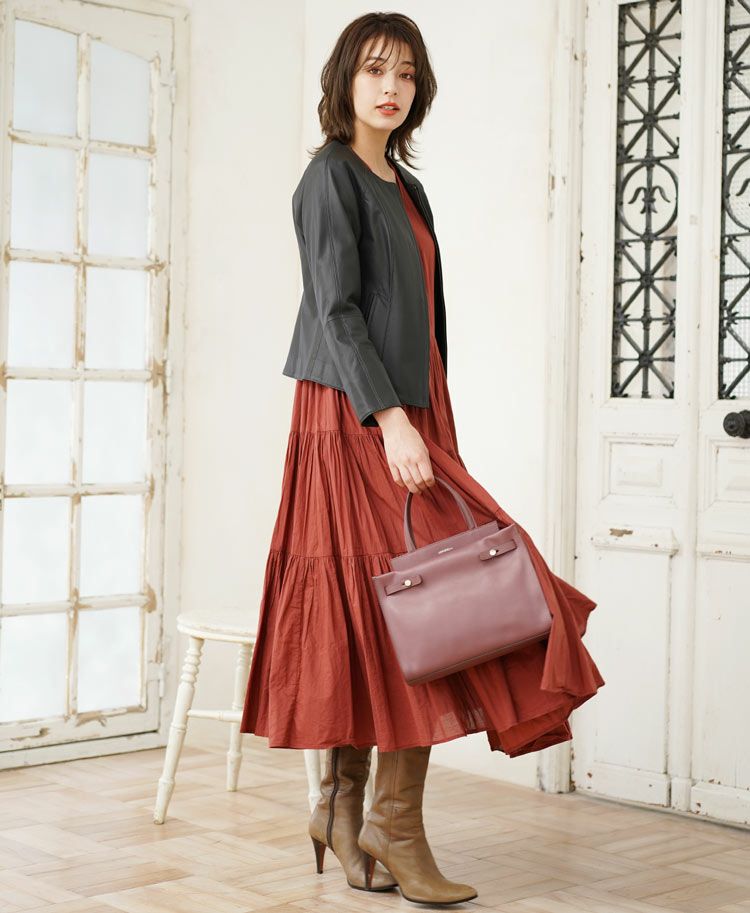 レザー ジャケット レディース Filomo ラムレザー 本革 ノー