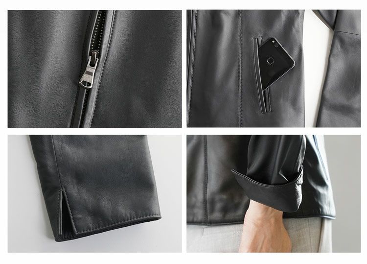 レザー ジャケット レディース Filomo ラムレザー 本革 ノー