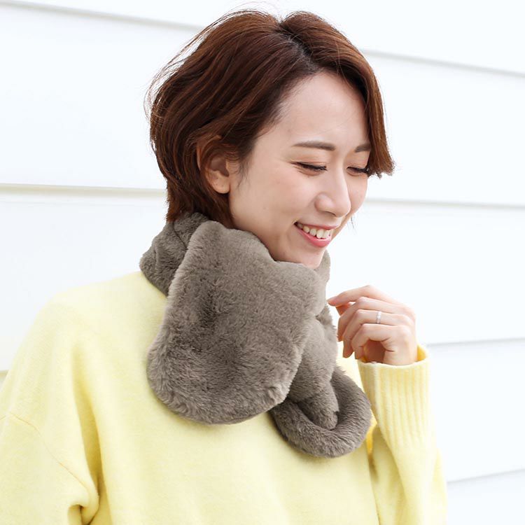 フェイク ファーマフラー レディース 秋冬 7F (08000129r)【ネコポスで