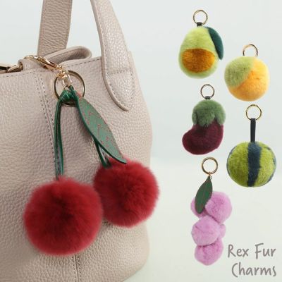 バッグチャームファーチャーム大人かわいいレッキスファー