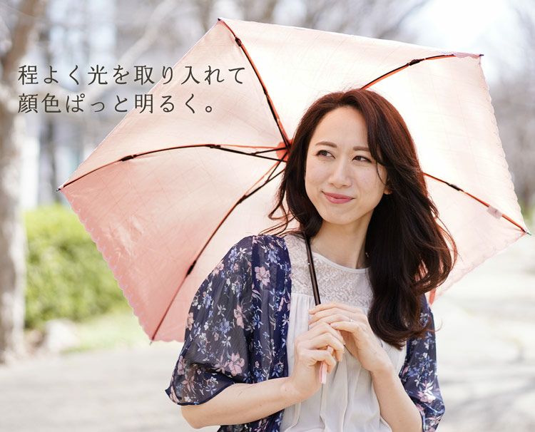日傘 折りたたみ 晴雨兼用 綿 軽量 【ネコポスで送料無料】 90