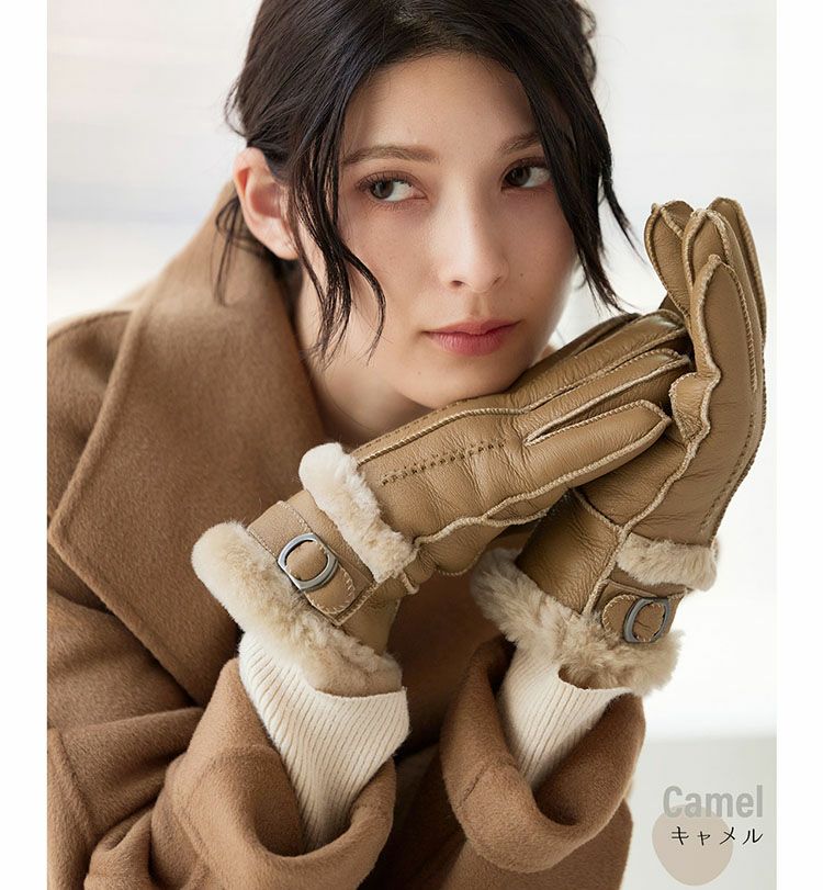 もふもふ温かくて可愛らしいムートングローブ