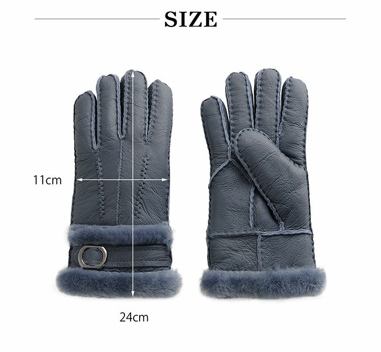 ムートングローブ手袋ダブルフェイスレディースサイズ