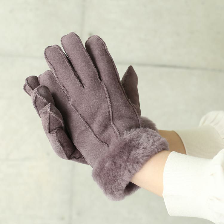 ラパフェ♡リボンとファー付き黒手袋 ラパフェ♡リボンとファー付き黒手袋