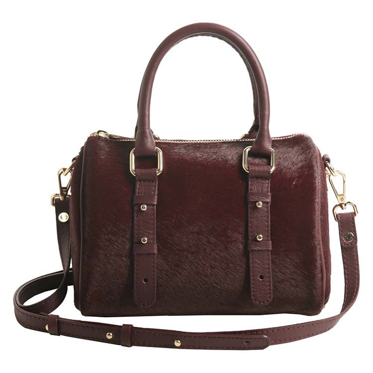 MY BEST BAG ホースヘア 本革 ミニボストンバッグ ショルダー