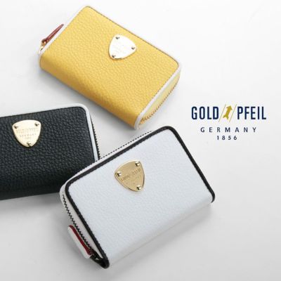 GOLD PFEIL 長財布 レディース 本革 かぶせ 革 バイカラー 牛革