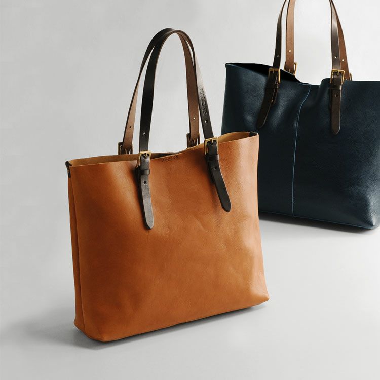 HALEIN牛革切りっぱなしトートバッグ