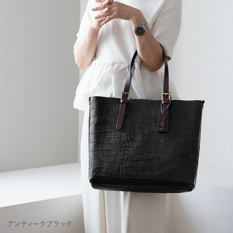 HALEIN牛革切りっぱなしトートバッグ