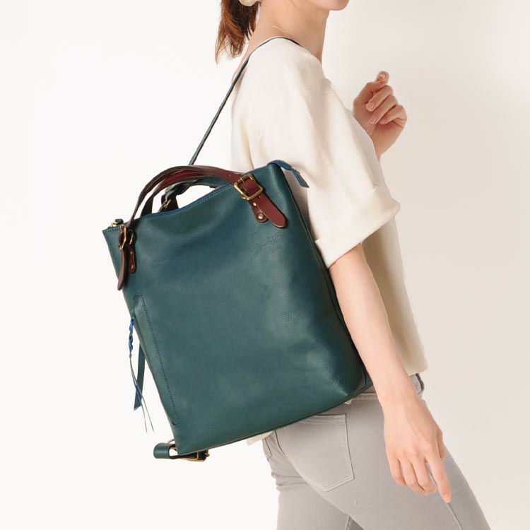 HALEINE 日本製 牛革 リュックサック 手持ち型 / レディース