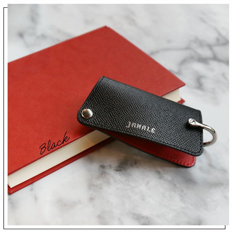 Jamaleスマートキーケース本革バイカラーレディースコンパクト日本製牛革