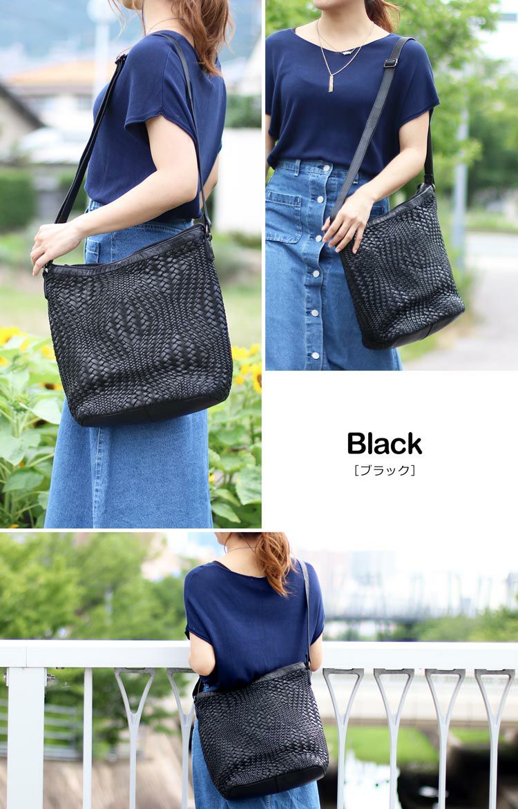 Mia Borsa 本革 メッシュショルダーバッグ レディース 5F