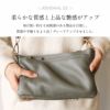 あおりポケット付き牛革ミニバッグ