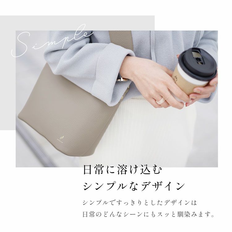mieno本革ワンショルダーバッグレディースシンプルなデザイン