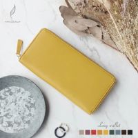 本革ラウンドファスナー長財布mieno