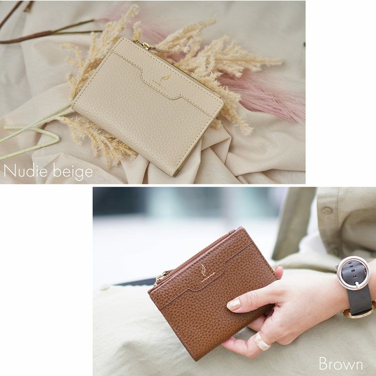 mienoスピラレザーミニ財布マルチケース