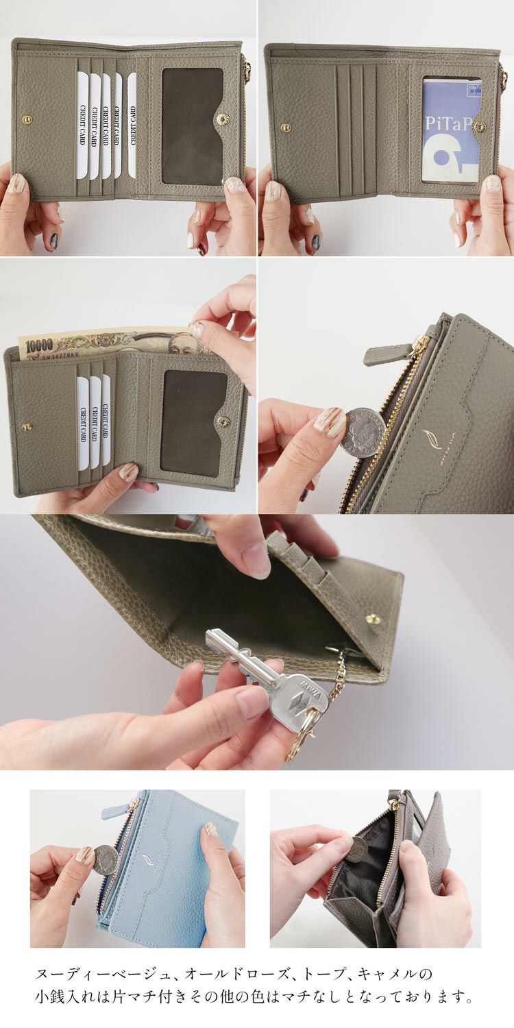 紙幣小銭入れカード家の鍵定期ケースホルダー