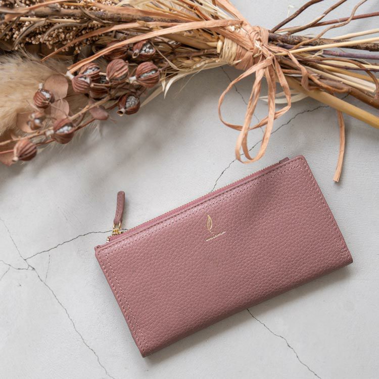 mienoスピラレザー長財布レディース薄い薄型サイフ