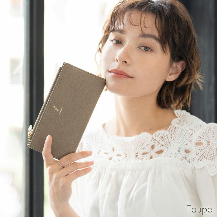 mienoスピラレザー長財布レディース薄い薄型サイフ