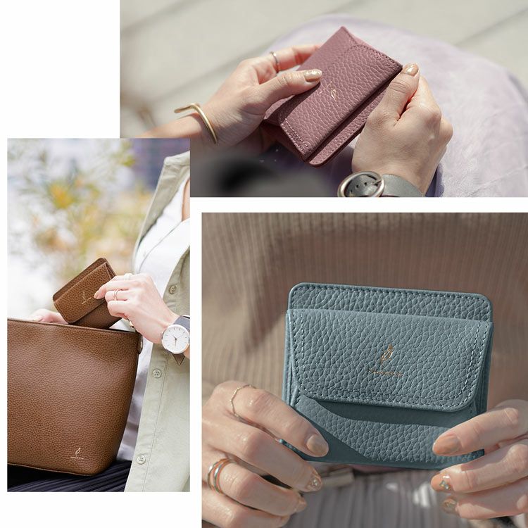 mienoスピラレザーミニ財布