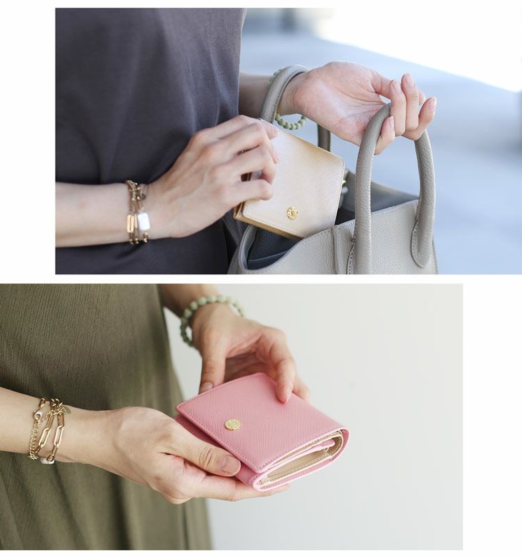 二つ折り財布ル・プレリーギンザleprairiesモデル