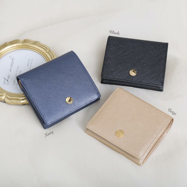 二つ折り財布 レディース 小さい 財布 ル・プレリー ビジュー Le
