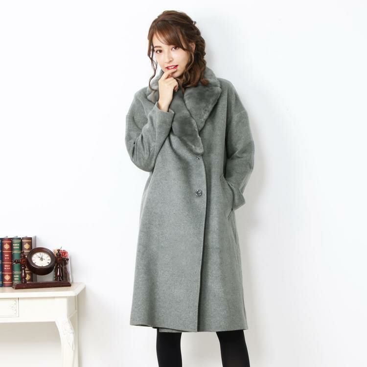 EURO VINTAGE AREXANDRE イングランド　カシミヤ　コート　灰 EURO VINTAGE AREXANDRE イングランド カシミヤ コート 灰