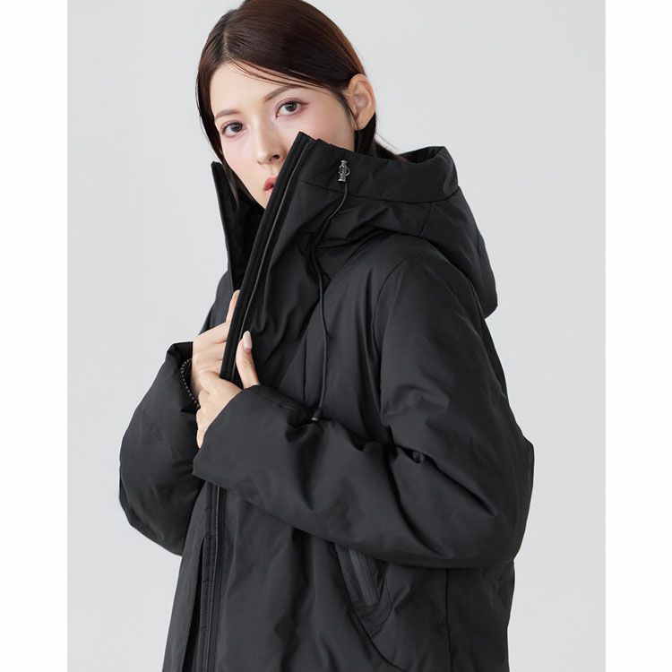 Filomoシームレスダウンコートダウン80%ブラック