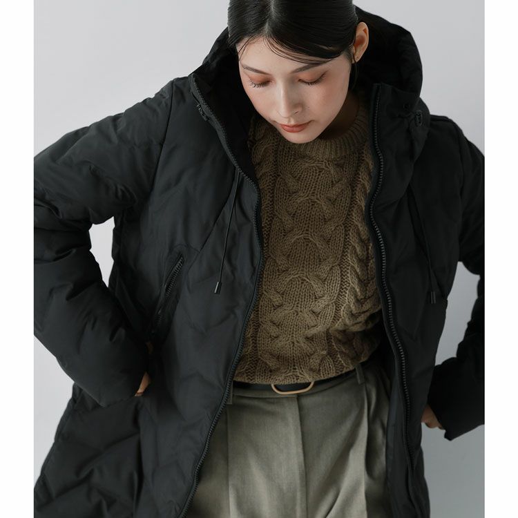 Filomoシームレスダウンコートダウン80%ブラック