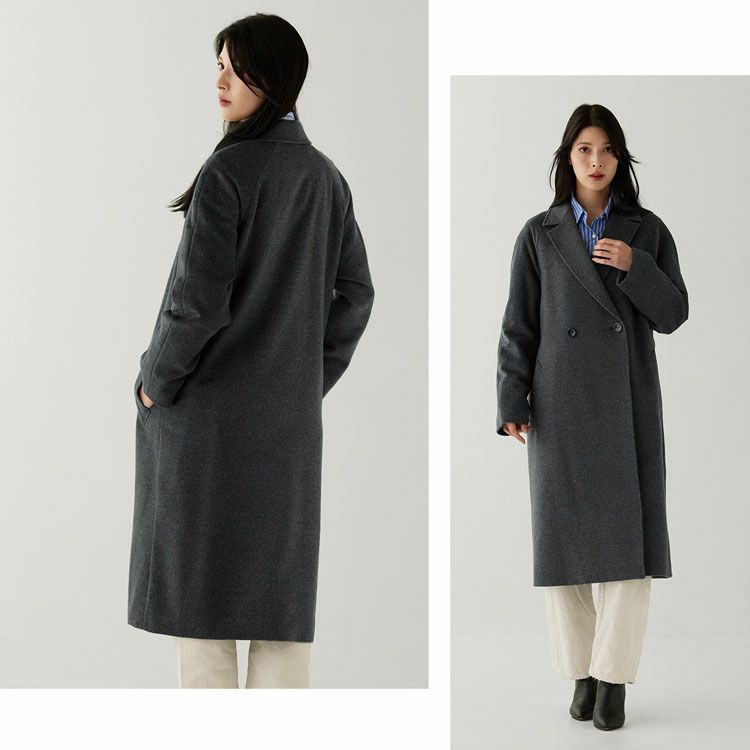 ロング丈でエレガントに着れる、綺麗なシルエット