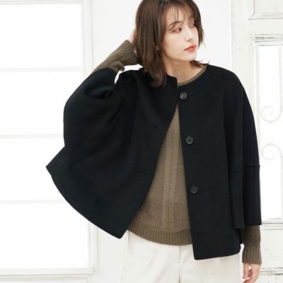 ★glamb グラム★ファーコート ウール スタンドカラー 比翼仕立て ☆glamb グラム☆ファーコート ウール スタンドカラー 比翼
