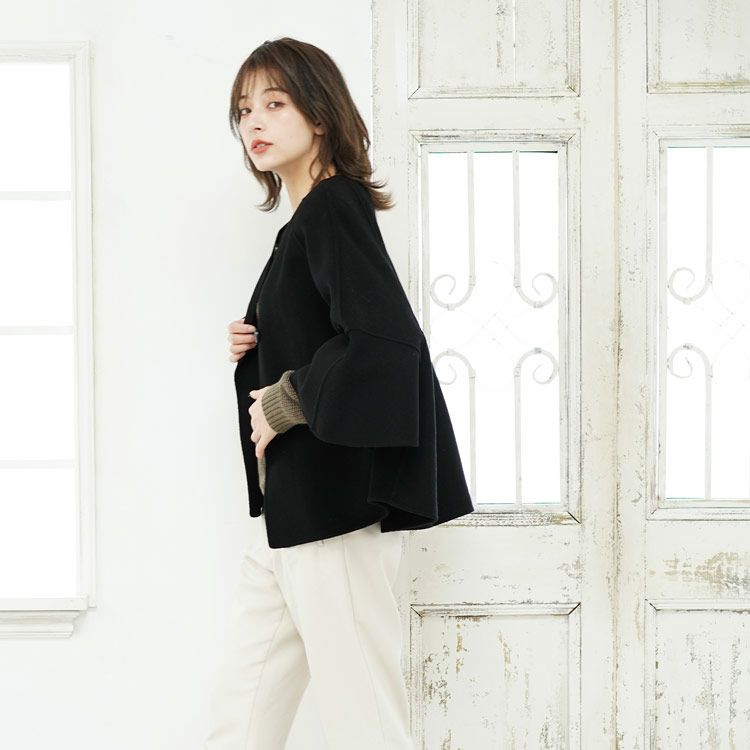 美品♡ エヴァムエヴァ カシミヤ混 ポンチョ ケープ 羽織り チャコールグレー レディース-カシミヤケープ・ポンチョ 通販｜カシミヤケープなら