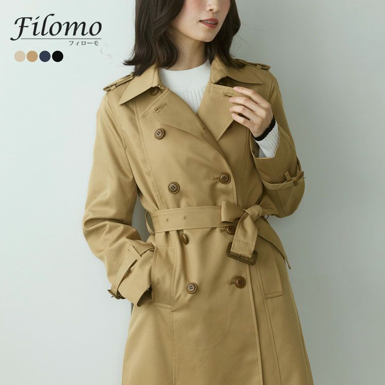 ラクなのにキレイなトレンチコートレディースアウター