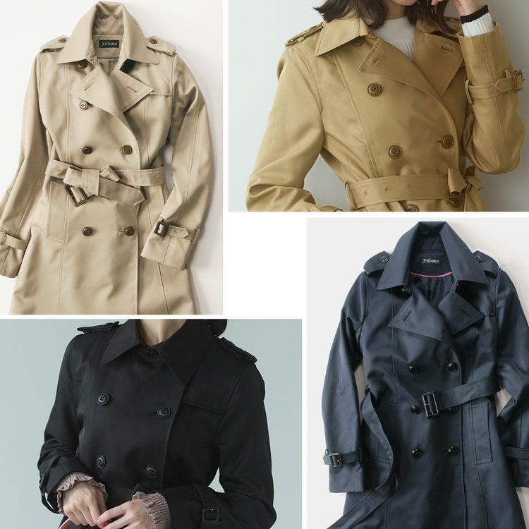 ラクなのにキレイなトレンチコートレディースアウター